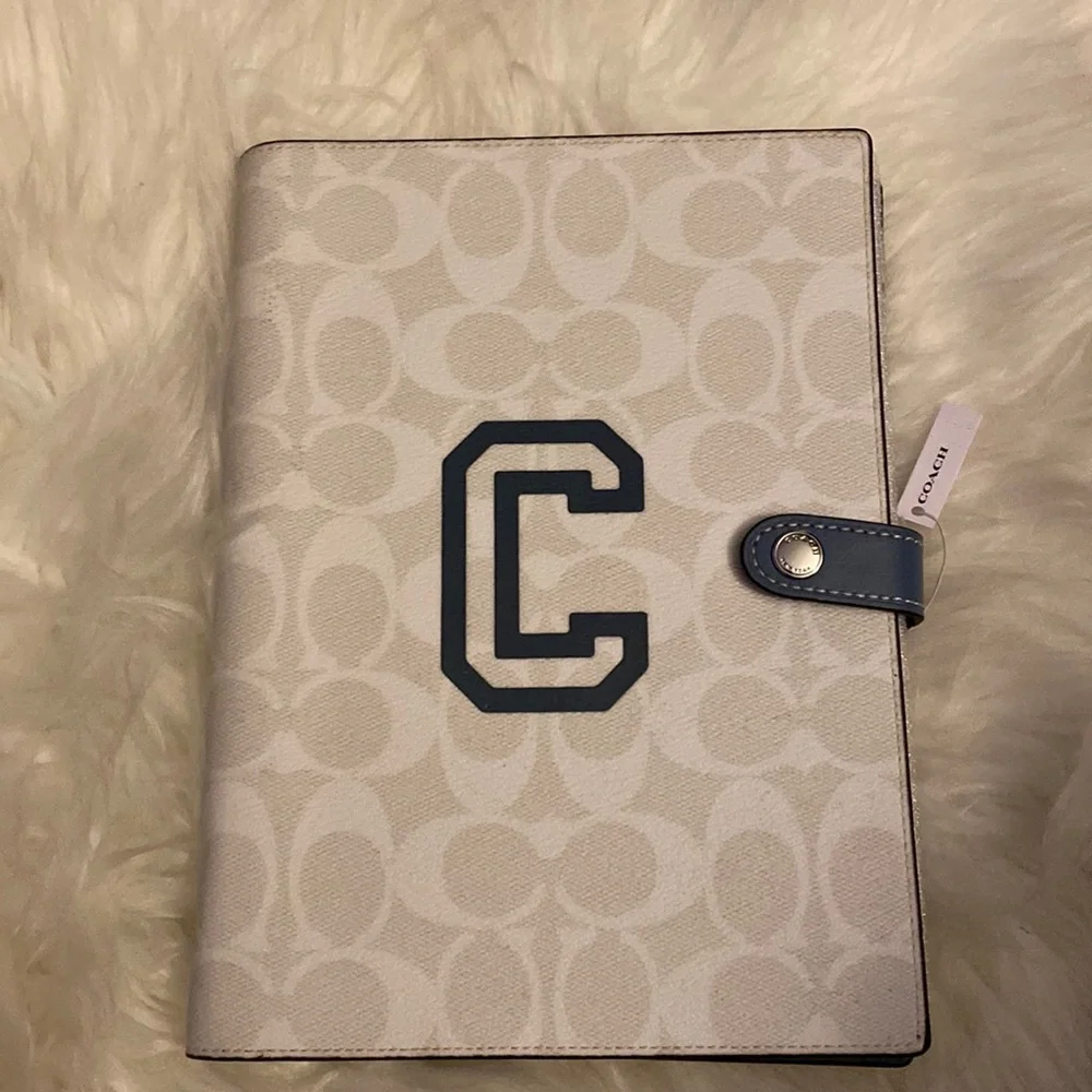 Coach Signature Canvas Notebook